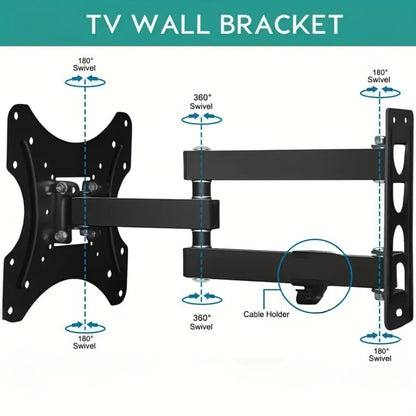Tilt Swivel TV Wall Mount 22-60 Inch, Iron Construction, Multi-Angle Adjustment for an Everyday Personal Care Routine