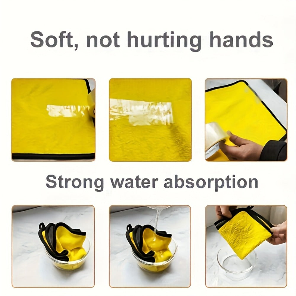 Microfiber Car Cleaning Towels 10pcs – Lint-Free Streak-Free Absorbent Wash & Dry Cloths for Car Exterior, Interior