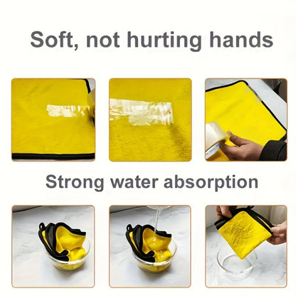 Microfiber Car Cleaning Towels 10pcs – Lint-Free Streak-Free Absorbent Wash & Dry Cloths for Car Exterior, Interior