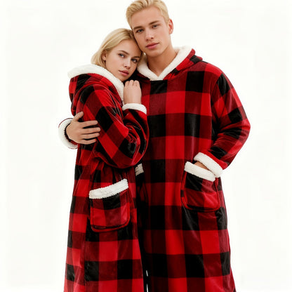 Wearable Blanket Hoodie with Hood, Sleeves, Front Pocket and Eleven Standard, Short or Oversized Styles