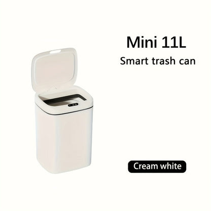 Touchless Trash Can Sensor Lid Hands-Free, Infrared Motion Detection, Battery Powered Cordless