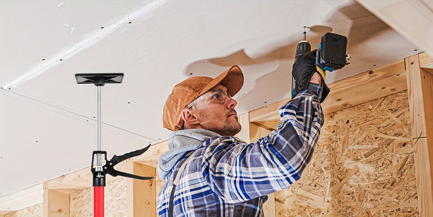 Telescopic Support Rod Adjustable 11.8-114in Anti-Slip Third Hand Support System 2pcs Drywall for Entryways, Bedrooms and Living Spaces