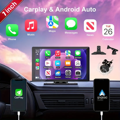 Wireless CarPlay & Android Auto Car Display – 7" & 10.62" HD Touchscreen, GPS Navigation, 1080P Reversing Camera, Dashcam, Mirror Link