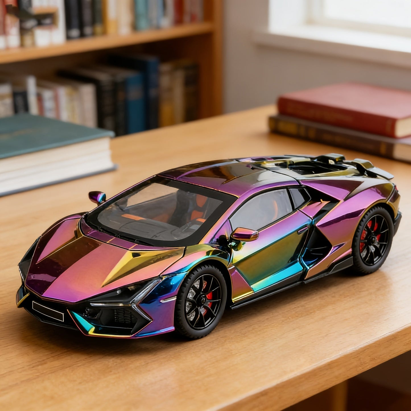 1:24 Scale Die-Cast Sports Car Model Collectible - Zinc Alloy Static Ornament with Realistic Details