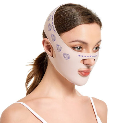 V-Line Face Lift Belt 5-Pack Facial Contouring Lifting Mask with Forehead Lift Band for Makeup, Travel and Everyday Vanity Use