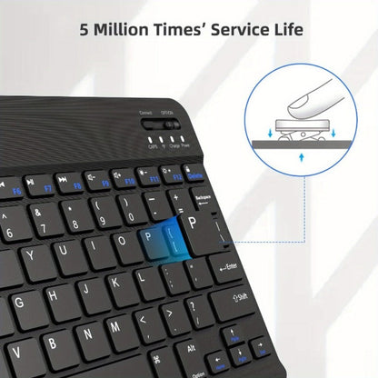 Wireless Keyboard and Mouse Combo with Mouse Pad, Silent 2.4G USB Full Size Keyboard Mouse Set for PC Laptop Mac Desktop