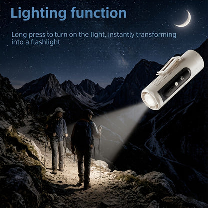 Handheld Fan with Metal Contact Plate, Five Speeds, 20, 000 RPM Label, Type-C Charging and Display