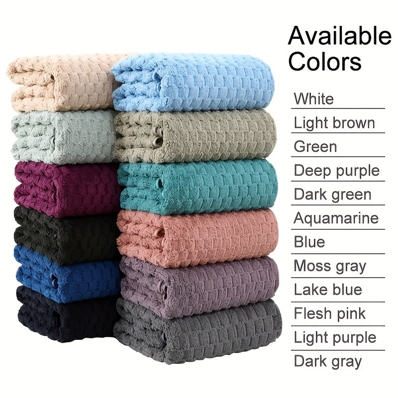 Bath Towels Set Single or 4-Piece 800GSM Oversized Microfiber Towels 32 x 64 Inch for Home and Guest Use