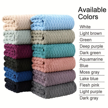 Bath Towels Set Single or 4-Piece 800GSM Oversized Microfiber Towels 32 x 64 Inch for Home and Guest Use