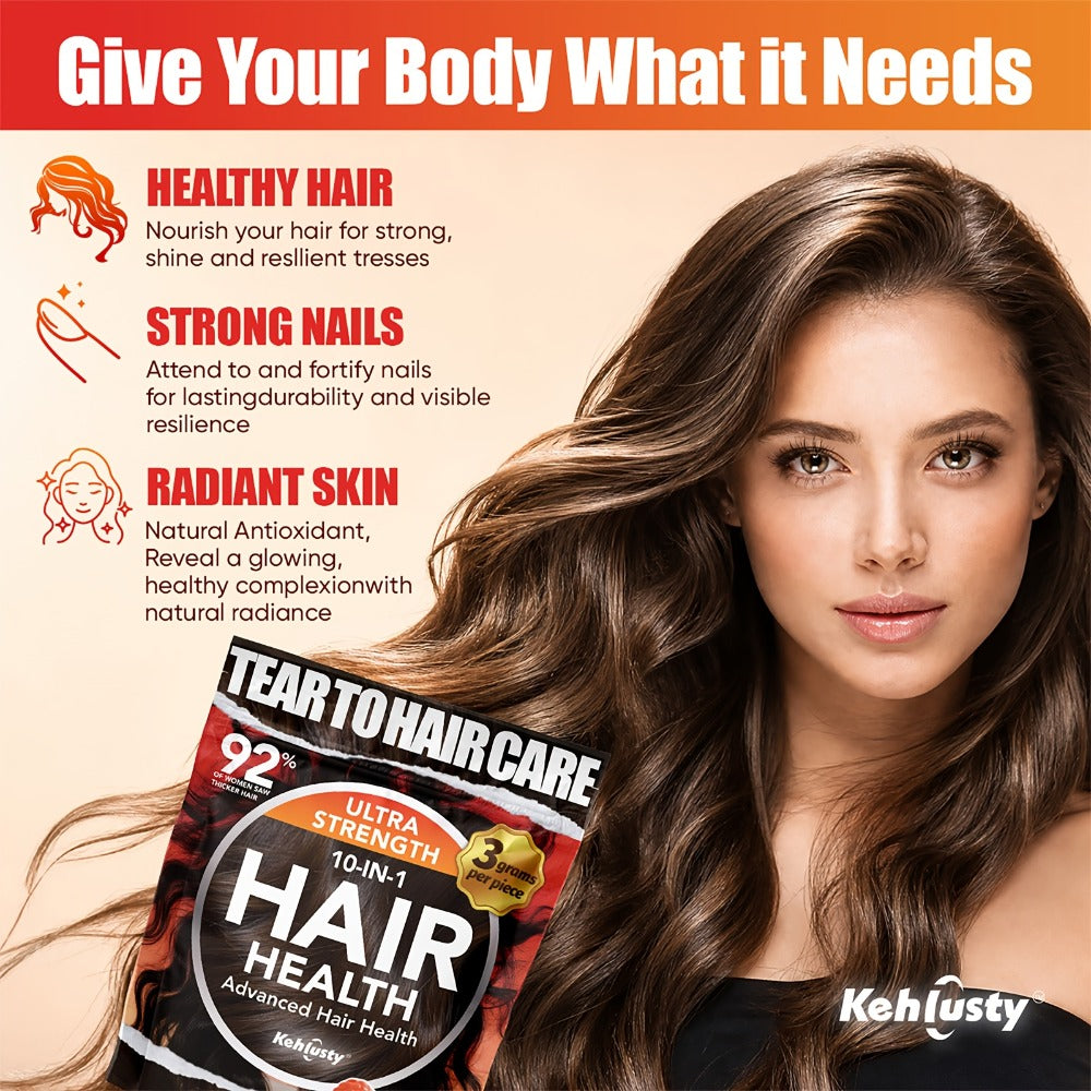 Biotin Gummies for Hair Growth with Collagen Complex Vitamin C & Ginger, 90 Chewable Gummies for Thicker Fuller Hair