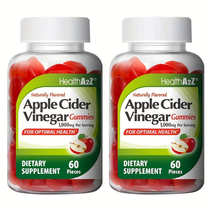 Apple Cider Vinegar Gummies 1000mg Extra Strength with B6, B12, Folic Acid, Pomegranate & Beet - Digestive Health