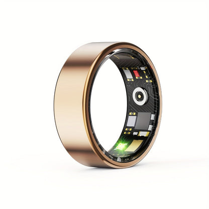 Health Monitoring Smart Ring with Heart Rate HRV Sleep Tracking, Steps Calories Body Temp & Menstrual Cycle – Bluetooth 5.3, iOS & Android