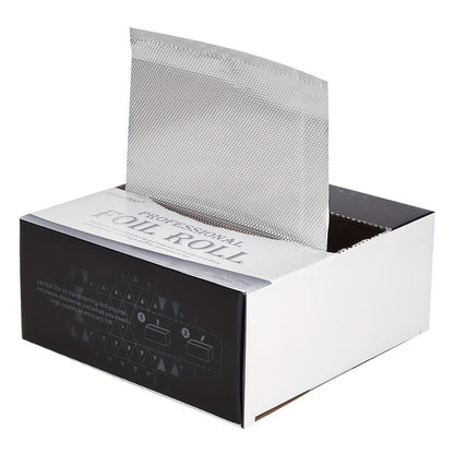 Hair Highlighting Foil Sheets 300pcs Box | Professional Salon Aluminum Foil Paper for Balayage Coloring Perming | Even Heat Distribution