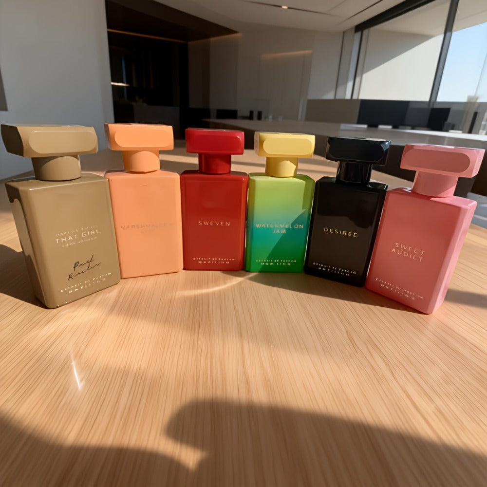 Unisex Fragrance Set 6-Piece - Perfume Spray for Men & Women, All Occasion Scent Collection Multiple Colors to Choose