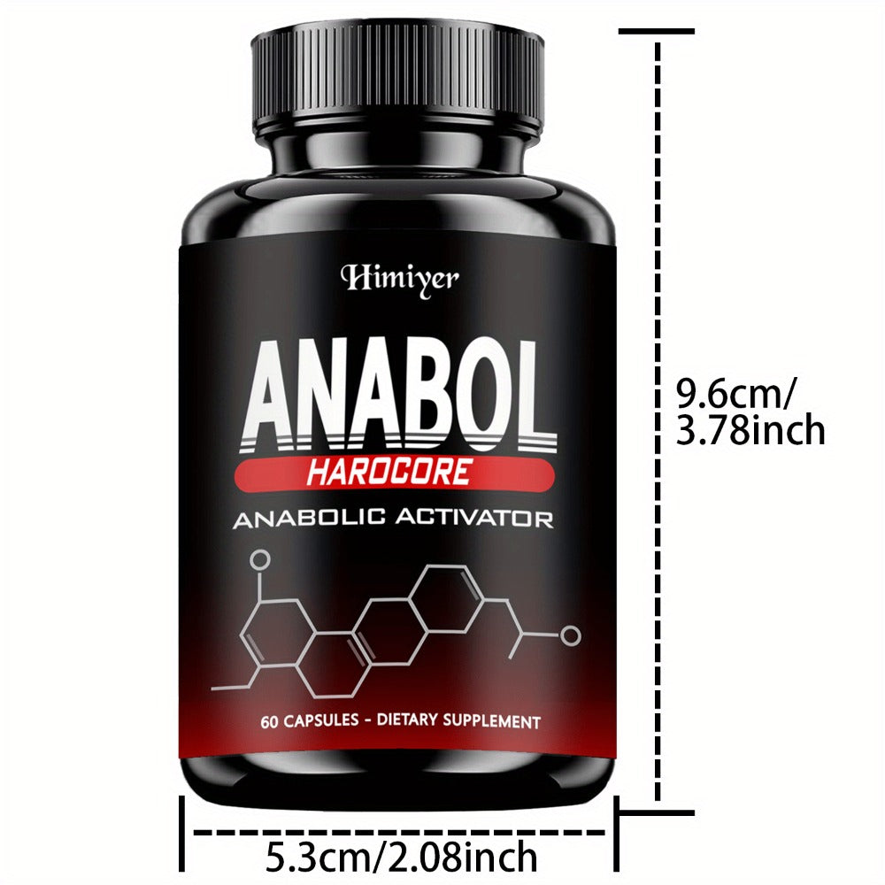 Anabol Hardcore Anabolic Activator for Men, Advanced Energy, Strength & Performance Formula with 6-Keto-Diosgenin & Hecogenin
