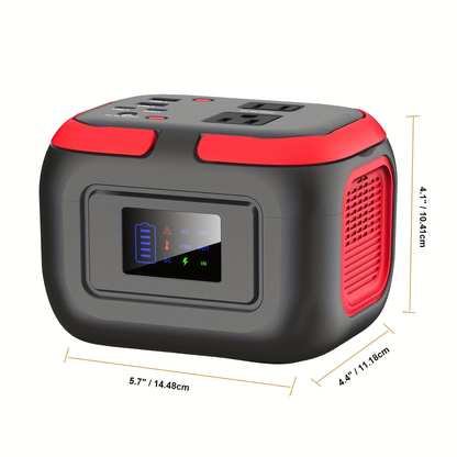 Battery Power Station 120W 97.68Wh 26400mAh Portable Backup with AC Outlet USB-C QC USB-A DC for Camping RV Travel Emergency Home Blackout