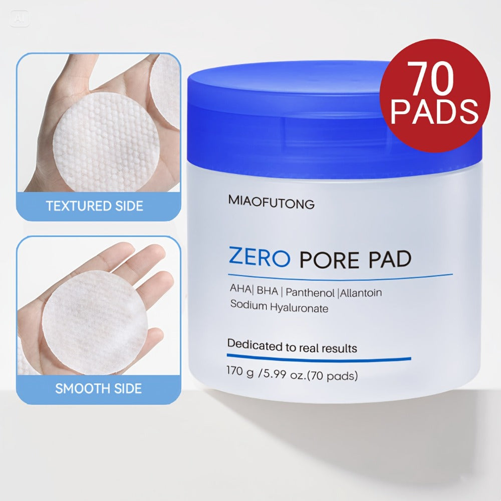 Exfoliating Face Cleansing Pads Pore Minimizing Blackhead Whitehead Remover Deep Cleansing for Bath Time, Home Spa and Personal Care