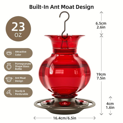 Hummingbird Feeder for Garden, Yard and Pest Management, with the Listed Configuration, for Everyday Use and Organized Storage
