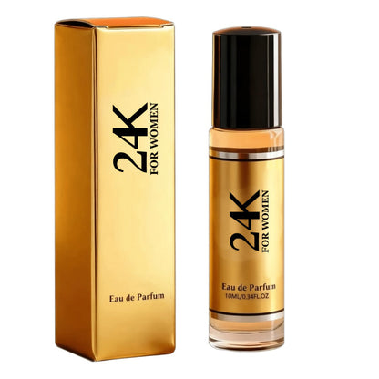 Perfume for Women in 24K-Labeled Gold-Tone Rectangular Bottle with Eau de Parfum Spray Gift Presentation