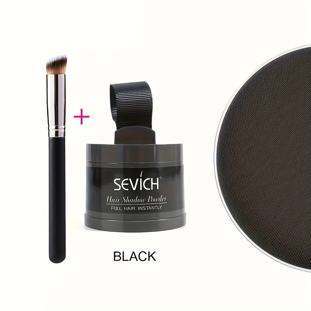 Thinning Hair Root Coverage Powder with Brush, Instant Hairline Concealer Natural Shadow Effect
