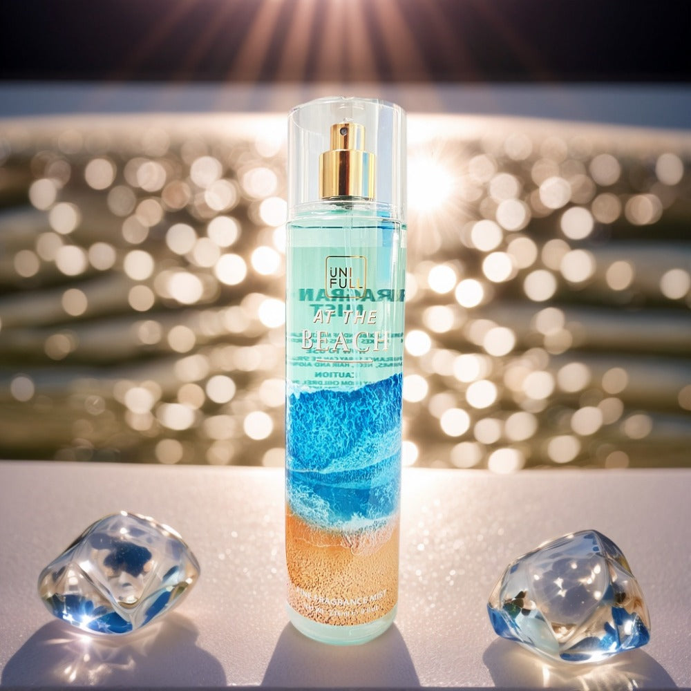 Body Mist Perfume Spray 8oz – 12 Scents Floral Hair & Body Fragrance for Women, Rose, Cherry Blossom, Beach, Long-Lasting Light Scent