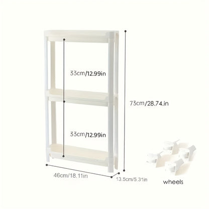 Behind Door Storage Rack, Multi-Layer Slim Organizer for Bathroom & Kitchen, Space Saving Over Door Shelf