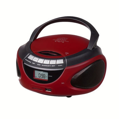 Portable CD Player Boombox with AM FM Radio Dual Stereo Speakers, Aux Input USB TF Card MP3 Player