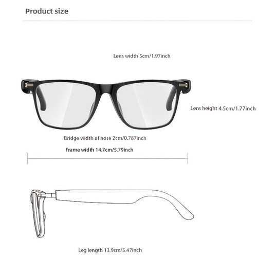 Smart Glasses 160-Language Translation Eyewear with Open-Ear Audio and 19 Photochromic Frame Options