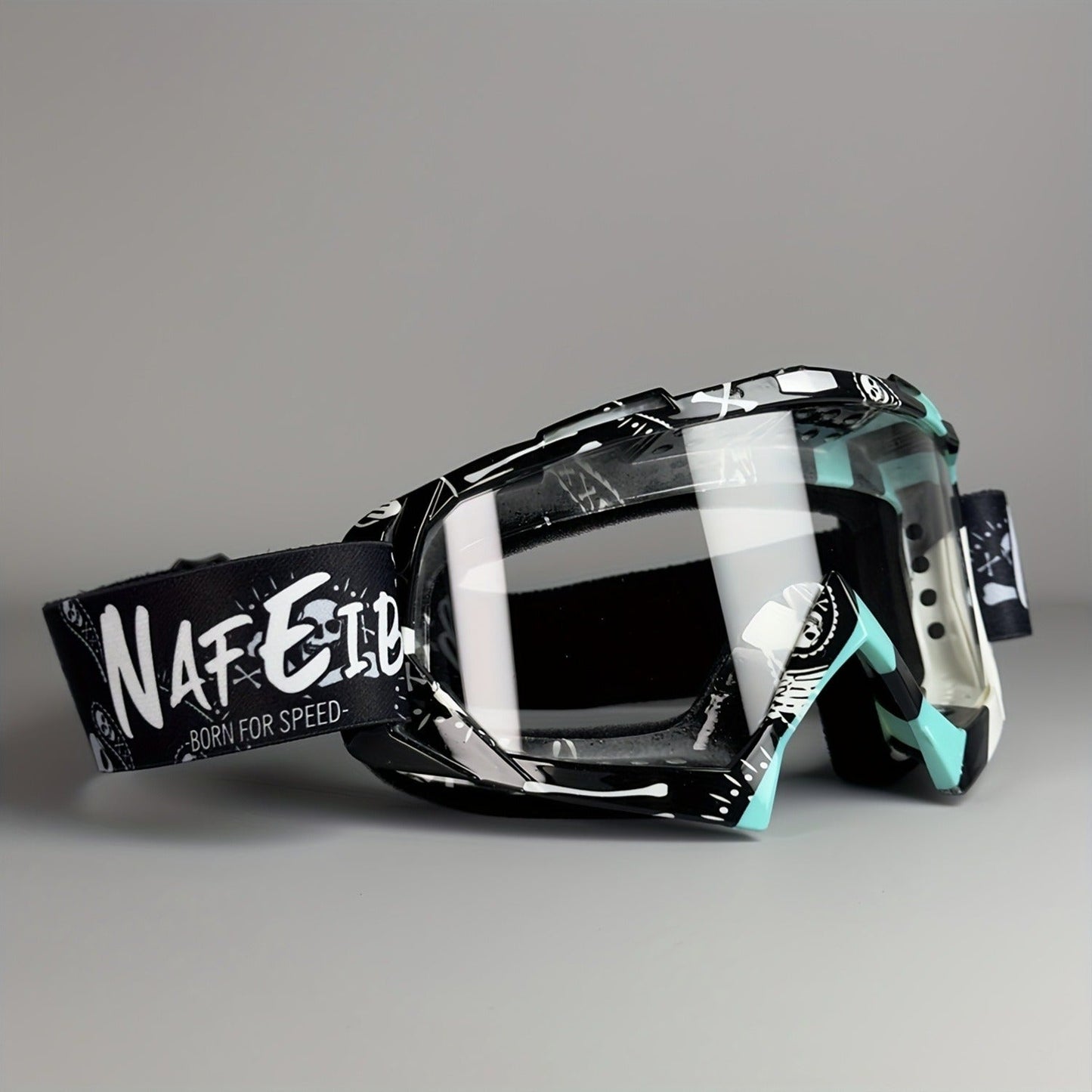 Thirty-Style NAFEIB Ski Goggle and Matching Headwear Set with Mirrored, Clear, Silver and Gray Lens Options