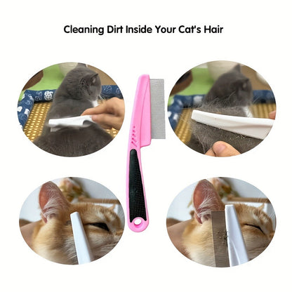 Pet Grooming Tool Set with Brushes, Combs, Nail Tools and Pink or Blue 9-Piece or 11-Piece Options