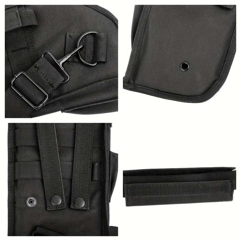 Tactical Shotgun Holster with MOLLE System – 19" 600D Oxford Cloth, Adjustable Strap & Shell Loops, Lightweight Hunting & Shooting Scabbard