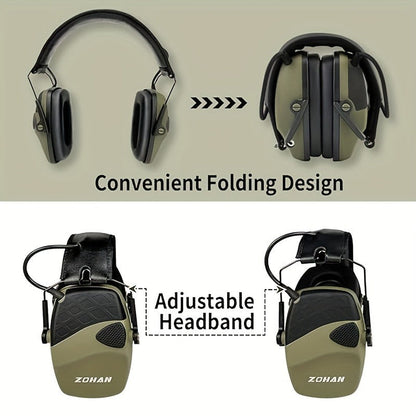 Electronic Shooting Earmuffs NRR 22dB Active Noise Cancelling Hearing Protection with Sound Amplification