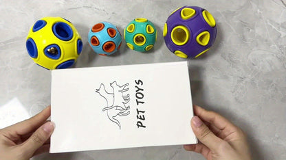 Squeaky Dog Balls 6 Pack Latex Bouncy Fetch Toys Cartoon Pattern Soft Molar Chew Toys for Small Breed Dogs Puppies Interactive Squeaker Ball