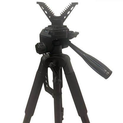 Adjustable V-Shape Shooting Tripod Stand 21-59 Inch, Heavy Duty Rifle Gun Rest Tripod for Outdoor Hunting Shooting Practice Photography
