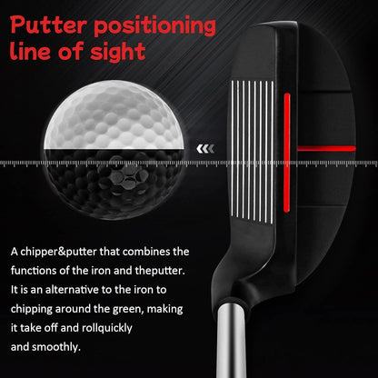 Golf Chipper Club Stainless Steel Head Regular Flex Steel Shaft 35 or 43 Degree Loft Blade Putter for Men Women Short Game Chipping Putting