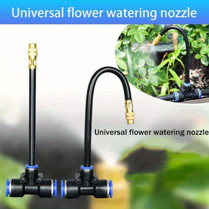 Garden Sprinkler Kit Rotating Copper Nozzle Automatic Irrigation System for Lawn Balcony Misting