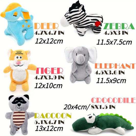 Dog Squeaky Toys 12 Pack Stuffed Animal Plush Puppy Toys with Gift Box – Soft Chew Toys for Small to Medium Dogs