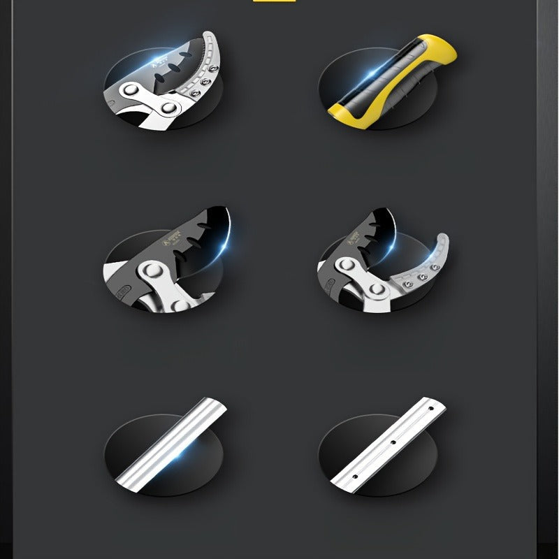 Telescoping Pruning Shears with Long Stretchable Handle – Bypass Lopper for Thick Branches & Daily Tree Pruning