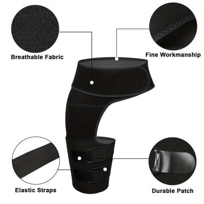 Groin Support Wrap & Thigh Compression Brace for Men & Women – Adjustable Hip Joint Stabilizer for Sciatica