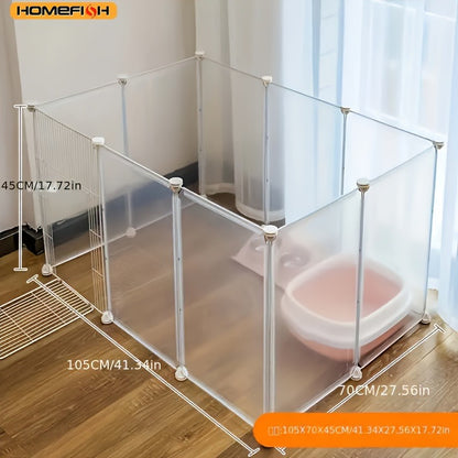 Modular Pet Playpen with Door – Indoor Exercise Pen & Fence for Small Dogs, Cats & Rabbits | 10, 12 & 16 Panel Sets