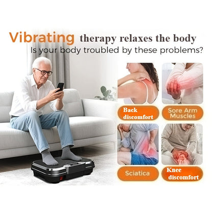 Vibration Plate Exercise Machine 2025 Upgraded – 400 lb Capacity, LED Touch Screen & Remote Control, 9 Preset Programs