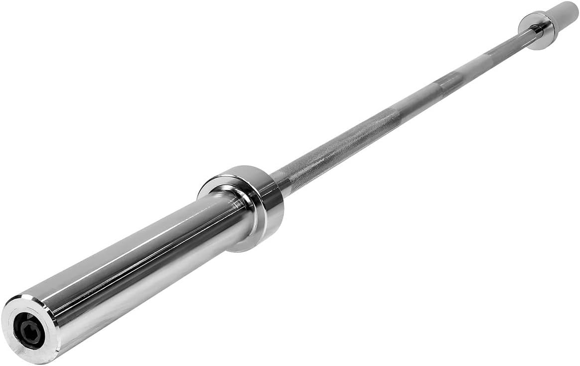 6FT Olympic Barbell Bar 2 Inch | 28mm Grip Shaft Cold Rolled Steel | 30lb Weightlifting Bar for Squat Deadlift Bench Press Powerlifting |