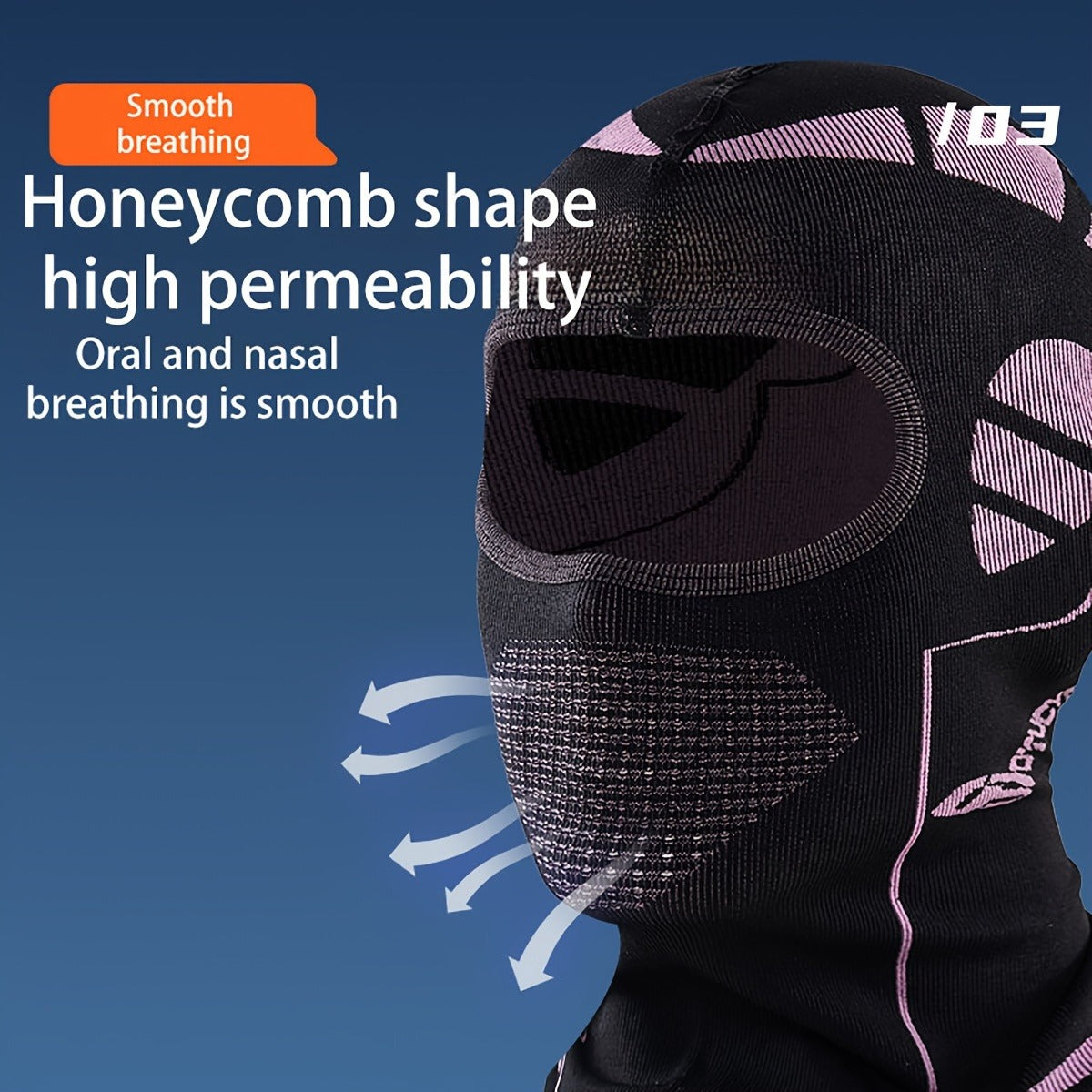 Windproof Neck Gaiter Face Mask 2 Pack – Breathable Knit Nylon Full Face Scarf Head Cover for Cycling, Skiing