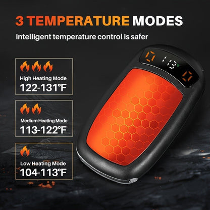 Rechargeable Hand Warmers with COB Light 2 Pack, Magnetic USB Electric Pocket Hand Warmer 12 Hours Heat, Portable Reusable Handwarmer