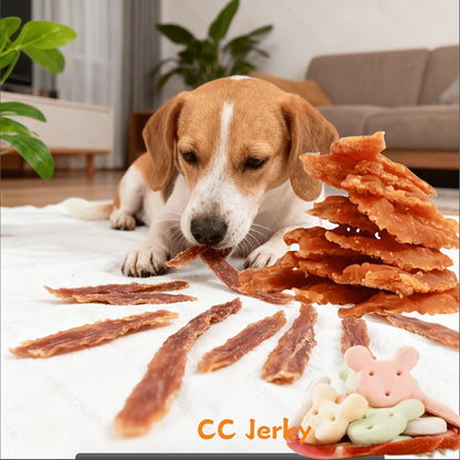 Dog Treats BLACK DUCK Chicken or Duck Jerky in 200g and 400g Package Options for Reward Use