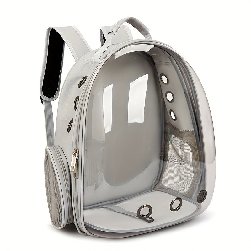 Space Capsule Pet Backpack Carrier for Cats & Small Dogs – Portable Double Shoulder Bag with Bubble Window
