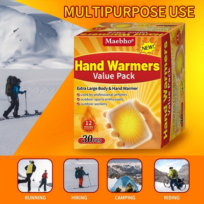Heat Patches Self-Heating Body Warmers – No Battery Needed, Iron-Based Air-Activated Warming Pads for Back, Neck & Body