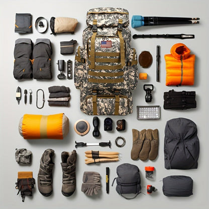 Tall Flap-Top Tactical Rucksack with Lower Utility Pouch and Eleven Color or Camouflage Options