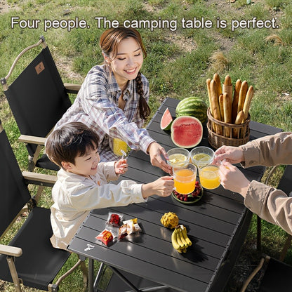 Foldable Roll-Up Camping Picnic Table with Carry Bag | Portable Outdoor Table for Camping Beach Backyard BBQ Parties Patios | Lightweight