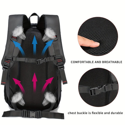 40 L Outdoor Backpack with Pictured 50 x 31 x 25 cm Size, Multi-Pocket Layout and Four Colors